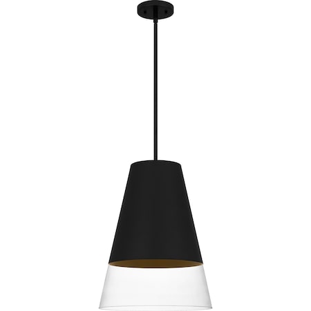 Quoizel Peregrine Mid Pendant 1 Light Brushed Black PRG1514BBK